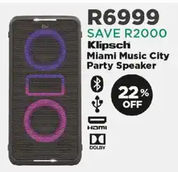 House & Home Klipsch Miami Music City Party Speaker offer