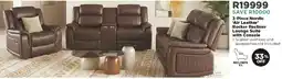 House & Home Nordic Air Leather Rocker Recliner Lounge Suite with Console offer