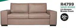 House & Home 2.5-Division Brando Couch offer
