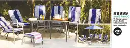 House & Home Lenox Patio Suite with Cushions and Umbrella offer
