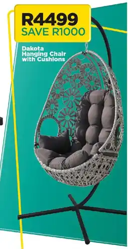 House & Home Dakota Hanging Chair with Cushions offer