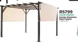 House & Home Sunrite Aluminium Steel Pergola offer
