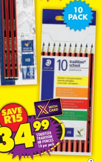 Shoprite Staedtler Tradition HB Pencils 10 per pack offer