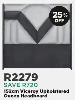 House & Home Viceroy Upholstered Queen Headboard offer