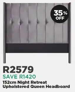 House & Home Night Retreat Upholstered Queen Headboard offer