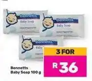 Game Bennetts Baby Soap 100 g offer