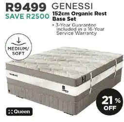 House & Home Genessi 152cm Organic Rest Base Set offer