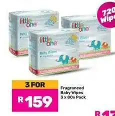 Game Fragranced Baby Wipes 3 x 80s Pack offer