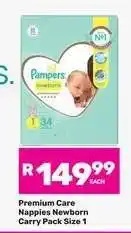 Game Premium Care Nappies Newborn Carry Pack Size 1 offer