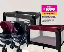 Game Vito Stroller OR Camp Cot offer