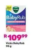 Game Vicks BabyRub offer