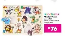 Game Snookums Wooden Puzzle Assorted offer