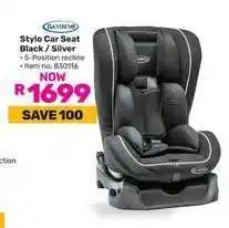 Game Stylo Car Seat Black / Silver offer
