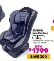 Game Safeway Indra Car Seat offer