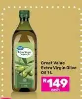 Game Great Value Extra Virgin Olive Oil 1 L offer