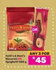 Game Fatti's & Moni's Macaroni or Spaghetti offer