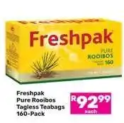 Game Freshpak Pure Rooibos Tagless Teabags 160-Pack offer
