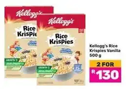 Game Kellogg's Rice Krispies Vanilla 500 g offer