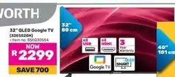 Game 32 QLED Google TV (32E5520H) offer