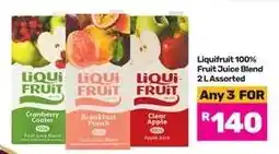 Game Liquifruit 100% Fruit Juice Blend 2 L Assorted offer