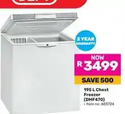 Game 195 L Chest Freezer (DMF470) offer