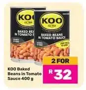 Game Koo Baked Beans in Tomato Sauce 400 g offer