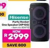 Game Hisense Party Rocker One Speaker HP100 offer