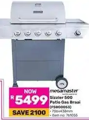 Game Sizzler 500 Patio Gas Braai offer