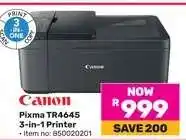 Game Canon Pixma TR4645 3-in-1 Printer offer