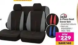 Game GEAR 6-Piece Seat Cover Set offer