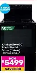 Game Kitchennaire 600 Black Electric Stove (DSS694) offer