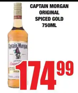 Boxer CAPTAIN MORGAN ORIGINAL SPICED GOLD 750ML offer