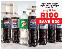 Food Lover's Market Pepsi Zero Sugar, Light or 7Up Sugar Free 2 L offer
