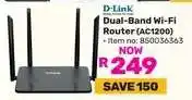 Game D-Link Dual-Band Wi-Fi Router (AC1200) offer