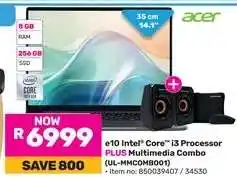 Game Acer Laptop with Multimedia Combo offer