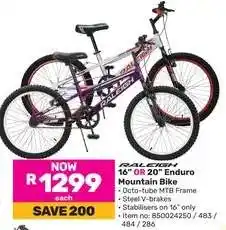 Game Raleigh 16 OR 20 Enduro Mountain Bike offer