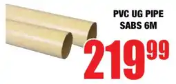 Boxer PVC UG PIPE SABS 6M offer