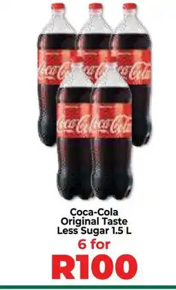 Food Lover's Market Coca-Cola Original Taste Less Sugar 1.5 L offer