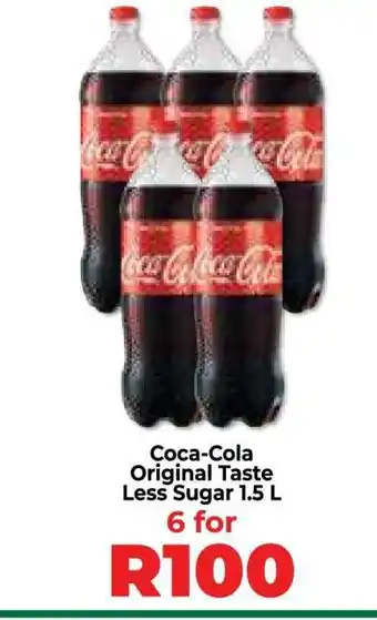 Food Lover's Market Coca-Cola Original Taste Less Sugar 1.5 L offer
