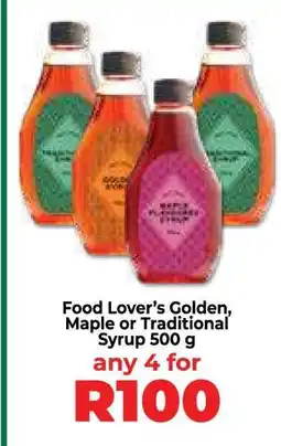 Food Lover's Market Food Lover’s Golden, Maple or Traditional Syrup 500 g offer