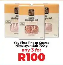 Food Lover's Market You First Fine or Coarse Himalayan Salt 700 g offer