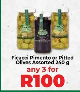 Food Lover's Market Ficacci Pimento or Pitted Olives Assorted 240 g offer
