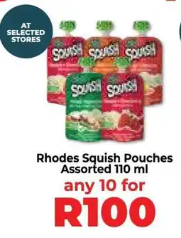 Food Lover's Market Rhodes Squish Pouches Assorted 110 ml offer