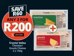 Checkers Crystal Valley Cheddar/Gouda Cheese offer