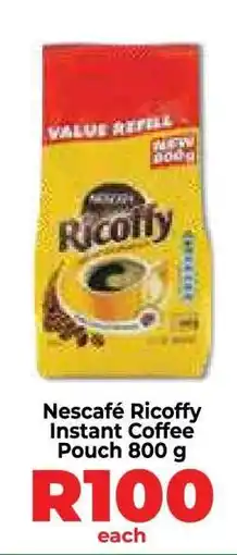 Food Lover's Market Nescafé Ricoffy Instant Coffee Pouch 800 g offer