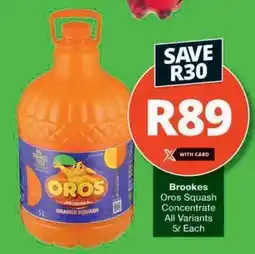Checkers Brookes Oros Squash Concentrate offer