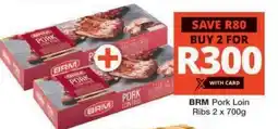Checkers BRM Pork Loin Ribs 2 x 700g offer