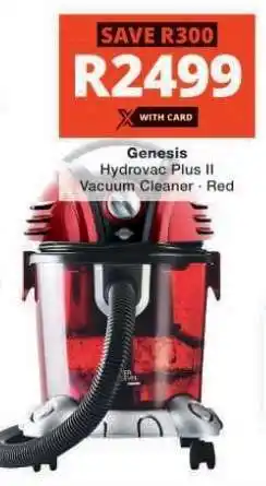 Checkers Genesis Hydrovac Plus II Vacuum Cleaner - Red offer