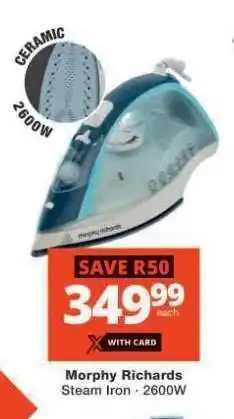 Checkers Morphy Richards Steam Iron - 2600W offer