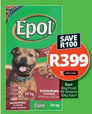 Checkers EPOL DOG FOOD offer